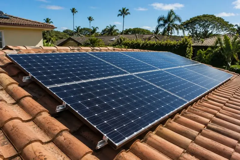 Installation de panneaux solaires à la Chapelle-d'Abondance